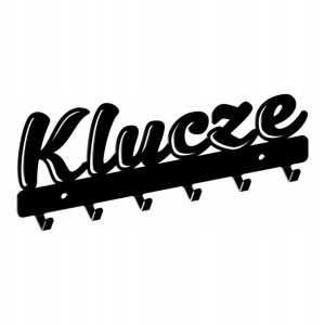 Wieszak ścienny ubraniowy WS66 Klucze czarny