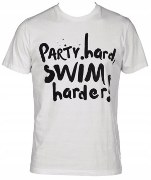 Koszulka T-Shirt męski dla pływaków Arena Slogan M