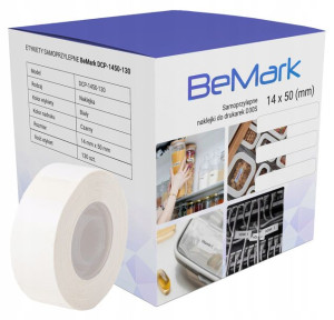 BeMark naklejki termiczne do D30S 14x50mm 130szt