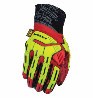 Rękawice Mechanix MPact Xplor Grip HiViz Red HIVIZ XL