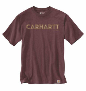 Koszulka Carhartt Heavyweight Logo Relaxed Port M