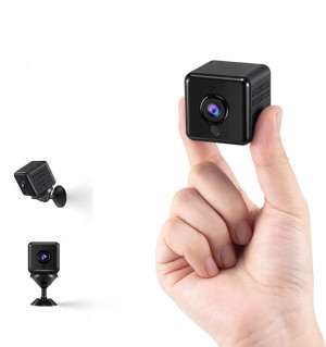 Mini Kamera Noktowizyjna 4K HD WiFi Czujnik Ruchu