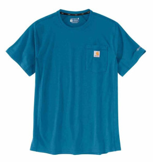 Koszulka Carhartt Force Midweight Pocket Blue M