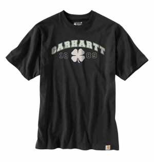 Koszulka Carhartt Heavyweight Shamrock BLACK M