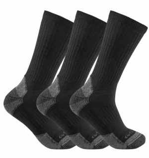 Skarpety Carhartt Midweight Cotton Blend Black 46-49