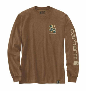 Koszulka Carhartt Heav Camo Logo Oiled Walnut M