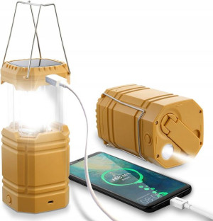 Wielofunkcyjna 3w1 Lampa Kempingowa Powerbank Led