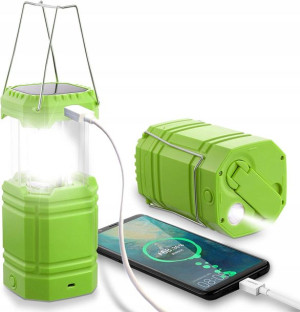 Wielofunkcyjna 3w1 Lampa Kempingowa Powerbank Led