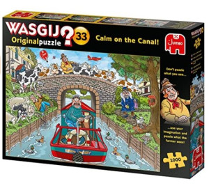 Puzzle 1000 Wasgij O 33 Spokojny rejs po kanale