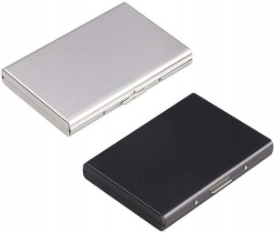 Vicloon PORTFEL czarny i biały Metal Card Holder