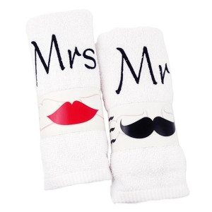 Zestaw Ręczników Mrs Mr Prezent Dla Pary Ślub Rocznica Małżeństwa