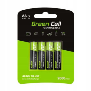 Akumulatory AA 2600mAH 4x GR01 baterie Green Cell