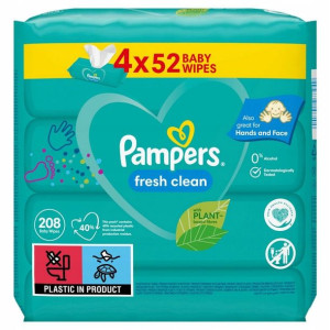 Chusteczki nawilżane Pampers Fresh Clean 4 x 52szt