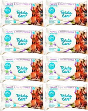 Chusteczki nawilżane do rąk twarzy Teddy Care x320