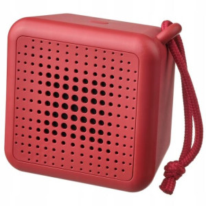 Głośnik bluetooth wodoodporny czerwony IKEA