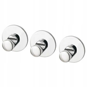 Hak samoprzylepny Skoghall IKEA chromowany 3 szt