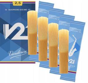 Stroik saksofon alt 2,5 Vandoren V21 ZESTAW 4 szt.