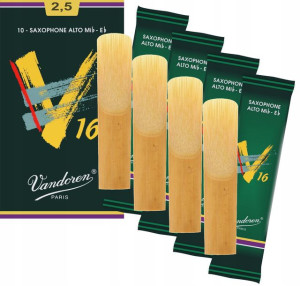 Stroik saksofon alt 2,5 Vandoren V16 ZESTAW 4 szt.