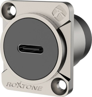 Gniazdo typu USB C srebrne Roxtone RAUCD-B