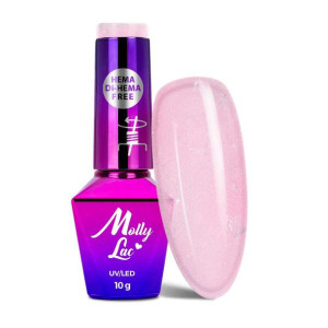 Lakier hybrydowy MollyLac Sparkling French Wedding party Hema/di-Hema free
