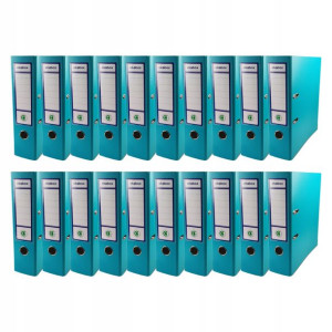 Segregator A4 PP EKOBOX 80mm TURKUSOWY 20szt.