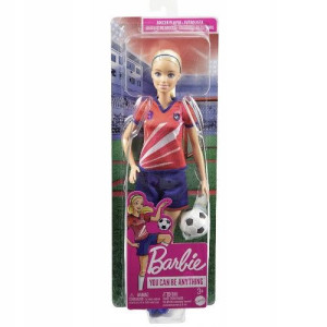 Lalka Barbie kariera piłkarka zawody piłkarz