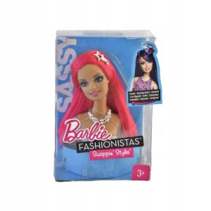 Lalka głowa do czesania Barbie Fashionistas
