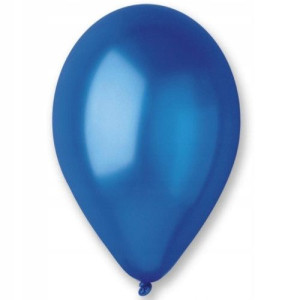 Balony metaliczne klasyczne lateksowe GRANATOWE