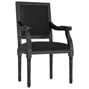 Fotel, czarny, 54x59x99 cm, obity aksamitem