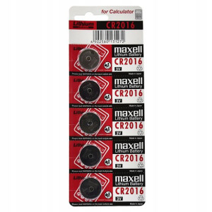 5 X Bateria Litowa Maxell Cr2016, Dl2016 3v