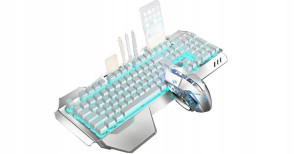 Gamingowy Zestaw Bezprzewodowy Xm680 Led 2400 Dpi