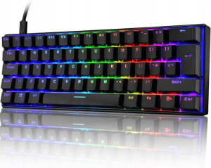 Mechaniczna Klawiatura Gamingowa Rgb Led Usb-c