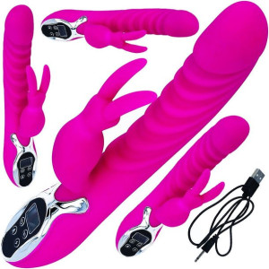 Luksusowy Wibrator 2w1 Podgrzewany Do 45stc - Usb