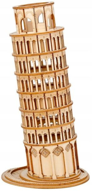 Robotime Drewniane Puzzle 3d Krzywa Wieża W Pizie