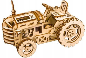 Robotime Drewniane Puzzle 3d Traktor Z Napędem