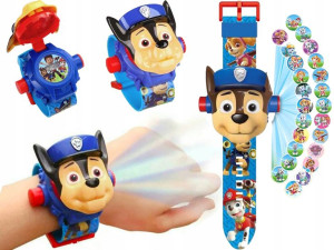 PSI PATROL Zegarek 3D z Projektorem Figurka CHASE