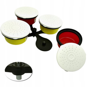PODSTAWA z gwintem + 4 X POJEMNIK 0,4 L ANPLAST