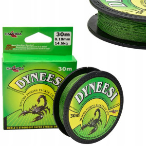 Dyneesi Plecionka na Przypon 0,18 mm ZIELONA 30 m