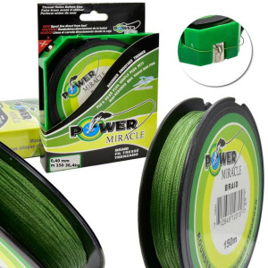 PLECIONKA WĘDKARSKA POWER Zielona 0,40 mm/ 36,4 kg