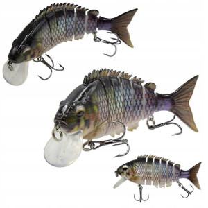 WOBLER na Szczupaka łamany tonący 10 cm 22 g