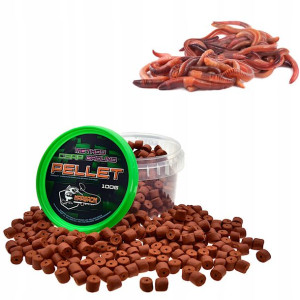 PELLET HACZYKOWY MARGROM 8mm 100g Czerwony Robak