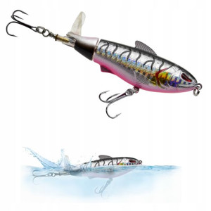 WOBLER na Szczupaka obrotowy ogon 9 cm 17 g oko 3D