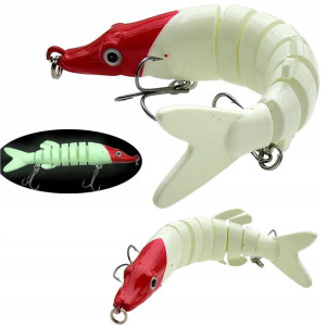 WOBLER na Szczupaka łamany tonący 13 cm 19 g FLUO