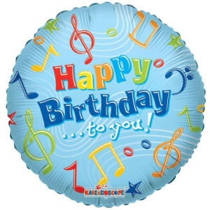 Balon Foliowy Happy Birthday to you, nutki 46 cm
