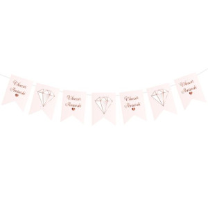 Baner Wieczór Panieński różowy/Rose Gold 250 cm
