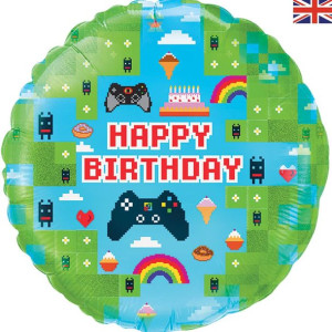 Balon Foliowy Happy Birthday Game Blox 46 cm