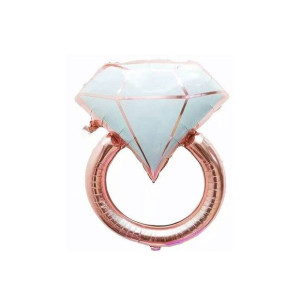 Balon Foliowy, Pierścionek Rose Gold 83cm