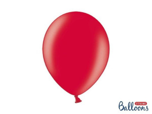Balony Strong, Metaliczne Czerwone, 30cm, 100 szt.