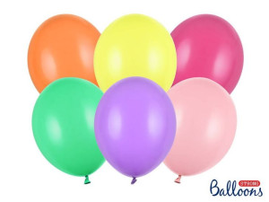 Balony Strong, pastelowy, kolorowy mix, 30 cm, 50 szt.