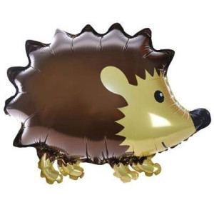 Balon Foliowy Jeż brązowy, zwierzęta leśne 49 cm
